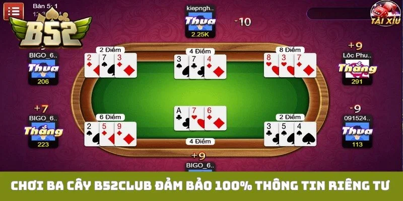 Ba Cây B52club - Điểm Đến Vàng Cho Tín Đồ Mê Đỏ Đen Chơi Ba cây B52club đảm bảo 100% thông tin riêng tư