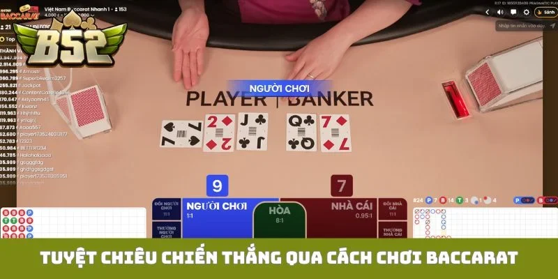 Tuyệt chiêu chiến thắng qua cách chơi Baccarat